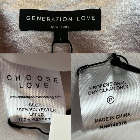 NWT Generation Love Fabien Blazer Women Size Large - Picture 7 of 8